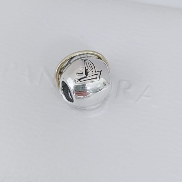 Pandora Atlanta Falcons NFL Football Helmet Charm 14K Gold and S925 Silver - Picture 5 of 10